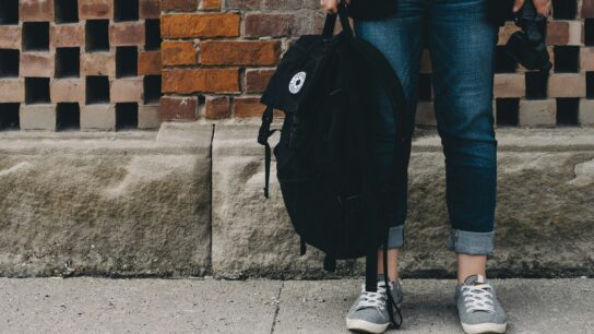 Student with Backpack